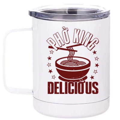 Funny Vintage PHO King Delicious 12 oz Stainless Steel Tumbler Cup