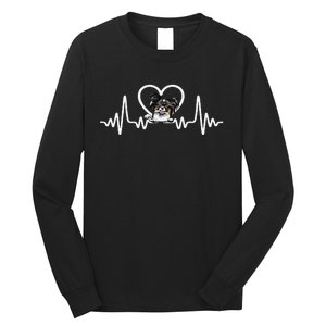 Funny Valentines Papillion Heart Puppy Dog Lover Long Sleeve Shirt