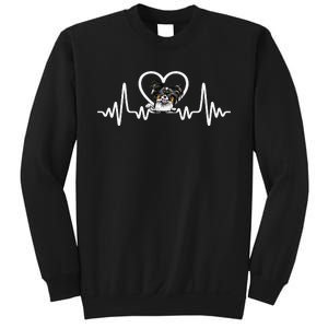 Funny Valentines Papillion Heart Puppy Dog Lover Sweatshirt