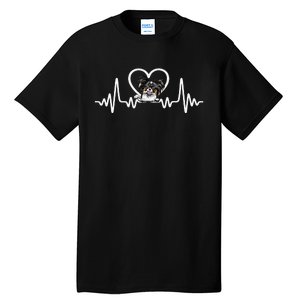 Funny Valentines Papillion Heart Puppy Dog Lover Tall T-Shirt