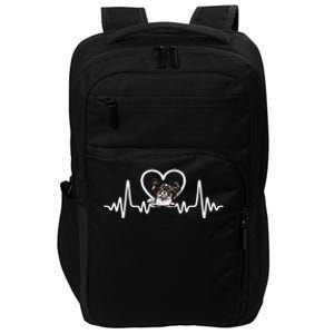 Funny Valentines Papillion Heart Puppy Dog Lover Impact Tech Backpack