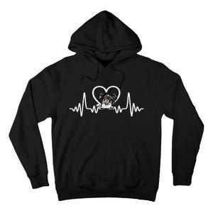 Funny Valentines Papillion Heart Puppy Dog Lover Tall Hoodie