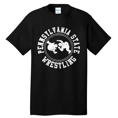 Funny Vintage Pennsylvania State Wrestling Logo Gift Tall T-Shirt