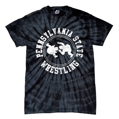 Funny Vintage Pennsylvania State Wrestling Logo Gift Tie-Dye T-Shirt