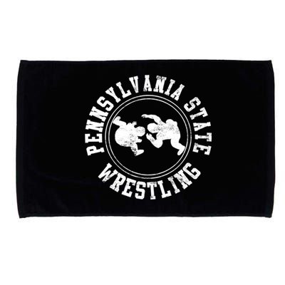 Funny Vintage Pennsylvania State Wrestling Logo Gift Microfiber Hand Towel