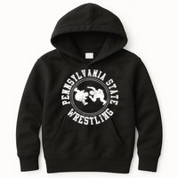 Funny Vintage Pennsylvania State Wrestling Logo Gift Kids Hoodie