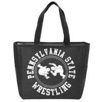 Funny Vintage Pennsylvania State Wrestling Logo Gift Zip Tote Bag