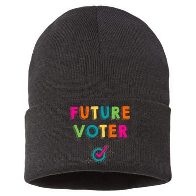 Future Voter Political Vote 2024 Sustainable Knit Beanie