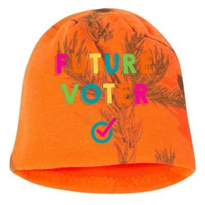 Future Voter Political Vote 2024 Kati - Camo Knit Beanie