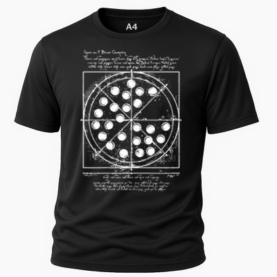 Funny Vitruvian Pizza Gift Da Vinci Funny Movie Reference Gift Cooling Performance Crew T-Shirt