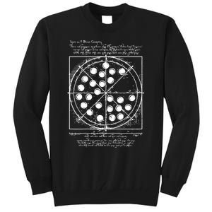 Funny Vitruvian Pizza Gift Da Vinci Funny Movie Reference Gift Tall Sweatshirt