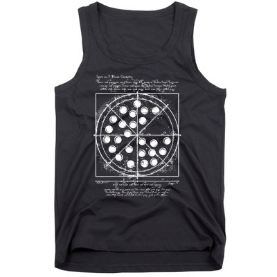 Funny Vitruvian Pizza Gift Da Vinci Funny Movie Reference Gift Tank Top