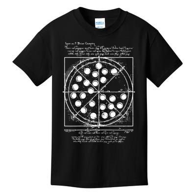 Funny Vitruvian Pizza Gift Da Vinci Funny Movie Reference Gift Kids T-Shirt