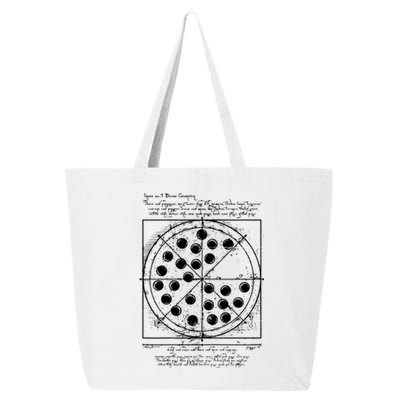 Funny Vitruvian Pizza Gift Da Vinci Funny Movie Reference Gift 25L Jumbo Tote