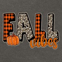 Fall Vibes Pumpkin Plaid Cheetah Cotton Canvas Backpack