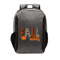 Fall Vibes Pumpkin Plaid Cheetah Vector Backpack