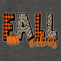 Fall Vibes Pumpkin Plaid Cheetah Vector Backpack
