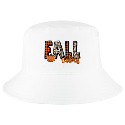 Fall Vibes Pumpkin Plaid Cheetah Cool Comfort Performance Bucket Hat