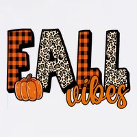 Fall Vibes Pumpkin Plaid Cheetah Garment-Dyed Sweatshirt