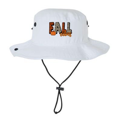 Fall Vibes Pumpkin Plaid Cheetah Bucket Hat
