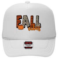 Fall Vibes Pumpkin Plaid Cheetah Hat