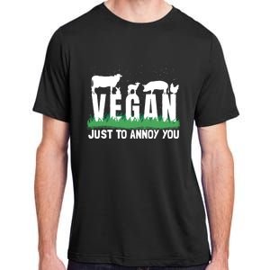 Funny Vegan Plant Based Veganism Organic Food Gift Adult ChromaSoft Performance T-Shirt