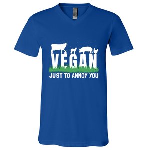 Funny Vegan Plant Based Veganism Organic Food Gift V-Neck T-Shirt