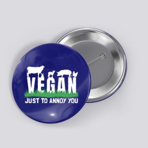 Funny Vegan Plant Based Veganism Organic Food Gift Button