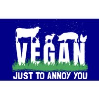 Funny Vegan Plant Based Veganism Organic Food Gift Bumper Sticker