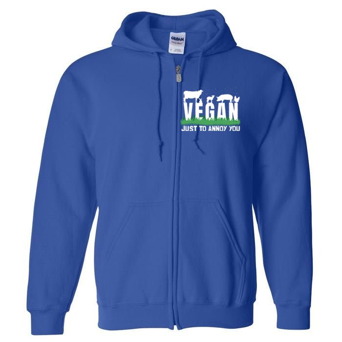 Funny Vegan Plant Based Veganism Organic Food Gift Full Zip Hoodie