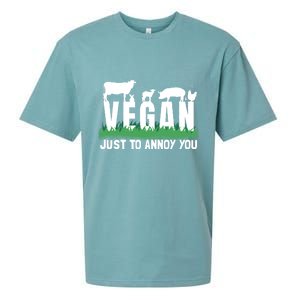 Funny Vegan Plant Based Veganism Organic Food Gift Sueded Cloud Jersey T-Shirt