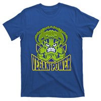 Funny Vegan Power Featuring Strong Angry Broccoli Flexing Gift T-Shirt