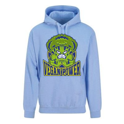 Funny Vegan Power Featuring Strong Angry Broccoli Flexing Gift Unisex Surf Hoodie