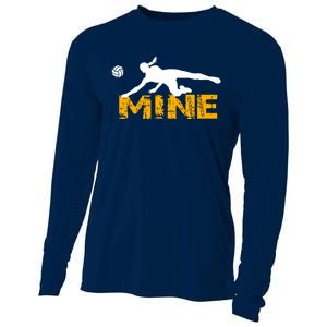 Funny Volleyball Player Gift For Love Cooling Performance Long Sleeve Crew