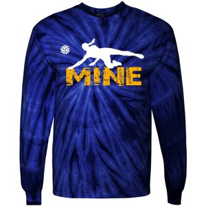 Funny Volleyball Player Gift For Love Tie-Dye Long Sleeve Shirt