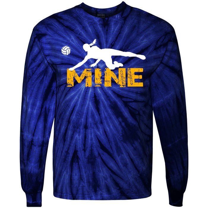 Funny Volleyball Player Gift For Love Tie-Dye Long Sleeve Shirt