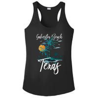 Family Vacation Retro Sunset Texas Galveston Beach Ladies PosiCharge Competitor Racerback Tank