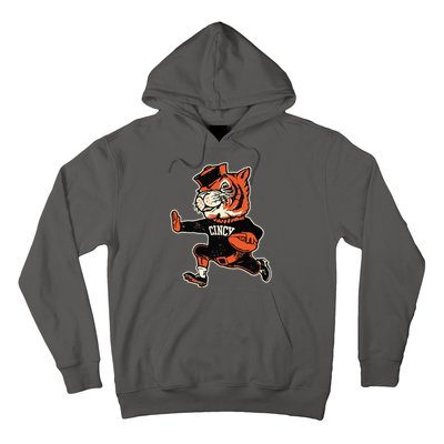 Funny Vintage Running Tiger Football Logo Hoodie