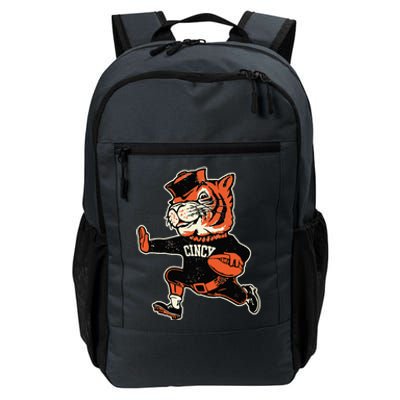 Funny Vintage Running Tiger Football Logo Daily Commute Backpack