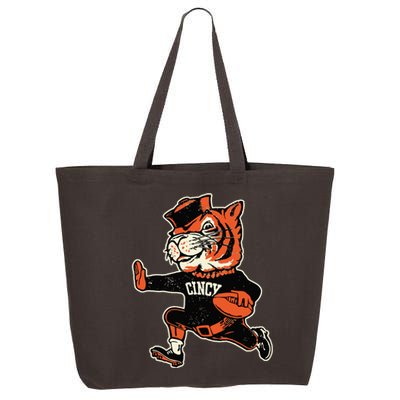 Funny Vintage Running Tiger Football Logo 25L Jumbo Tote