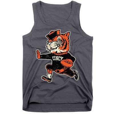 Funny Vintage Running Tiger Football Logo Tank Top