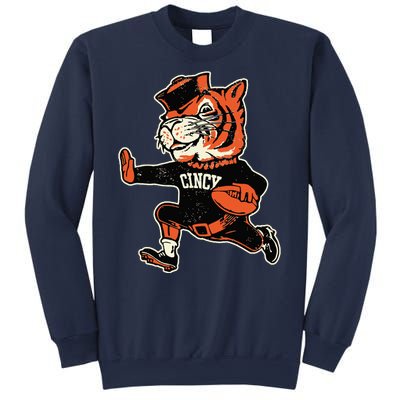 Funny Vintage Running Tiger Football Logo Sweatshirt