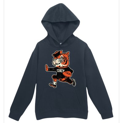 Funny Vintage Running Tiger Football Logo Urban Pullover Hoodie