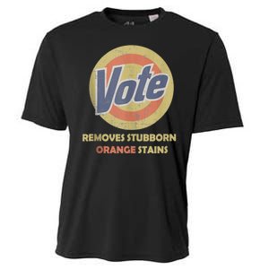 Funny Vote Removes Stubborn Orange Stains Election 2024 Cooling Performance Crew T-Shirt