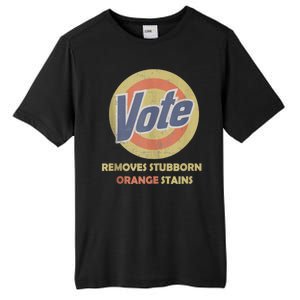 Funny Vote Removes Stubborn Orange Stains Election 2024 Tall Fusion ChromaSoft Performance T-Shirt