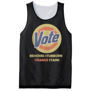 Funny Vote Removes Stubborn Orange Stains Election 2024 Mesh Reversible Basketball Jersey Tank