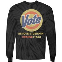 Funny Vote Removes Stubborn Orange Stains Election 2024 Tie-Dye Long Sleeve Shirt