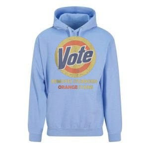 Funny Vote Removes Stubborn Orange Stains Election 2024 Unisex Surf Hoodie