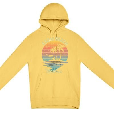 Family Vacation Retro Vintage Hawaii Kauai Beach Gift Premium Pullover Hoodie