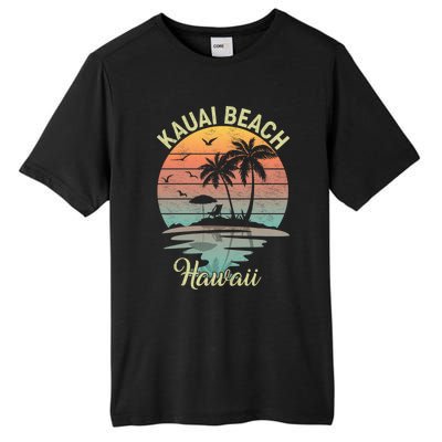 Family Vacation Retro Vintage Hawaii Kauai Beach Gift Tall Fusion ChromaSoft Performance T-Shirt